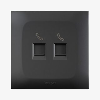 AVE 2 GANG RJ11 TELEPHONE SOCKET OUTLET — BSG21024K
