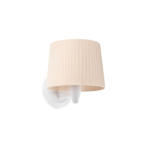 Faro Barcelona SAMBA White/ribbon beige wall lamp — manufacturer representative image
