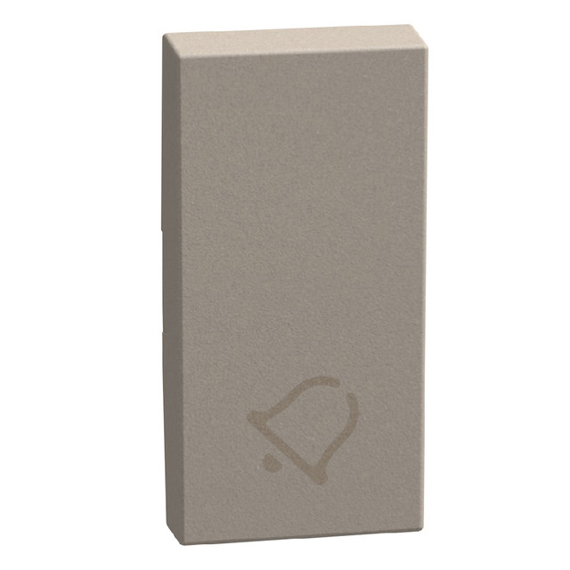 BTicino lightable key cover with bell symbol, 1 module stone, rocker — YG4915D