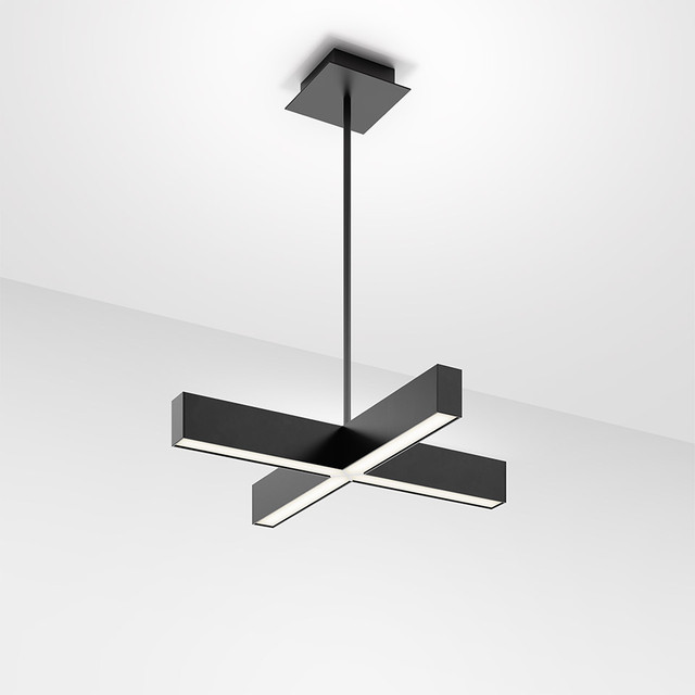 Artemide Tetras - Large - Diffused Emission - 3500K - Black — manufacturer representative image