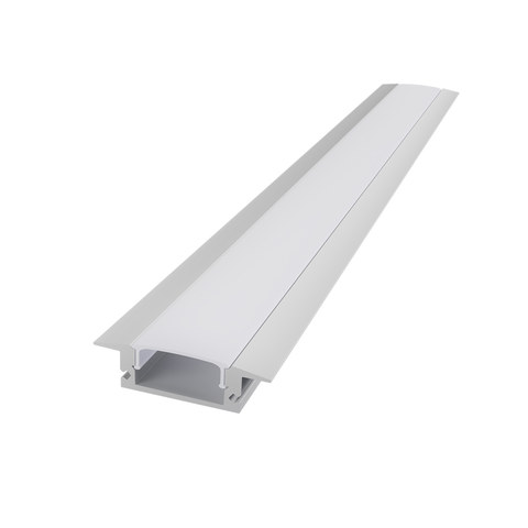 ACA Lighting MINI RECESSED ALUMINUM PROFILE WHITE WITH OPAL COVER 2m/pc — manufacturer representative image