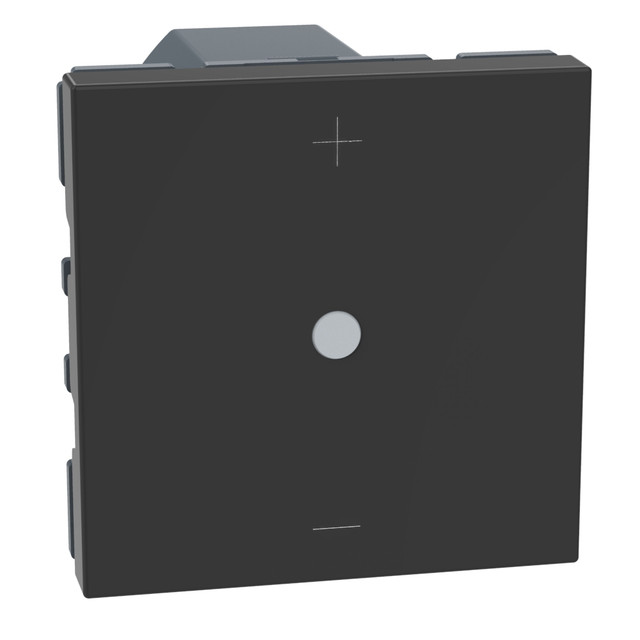 BTicino Universal pushbutton dimmer - with neutral, 3 wires - 2 modules - dark — YD4418M2