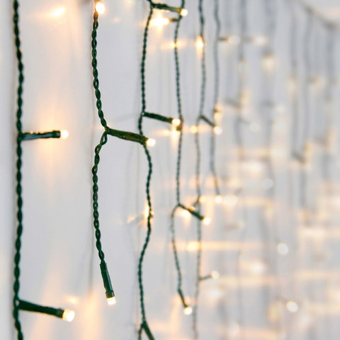 ACA Lighting XMAS ICICLE LED LIGHTS 180 WW 5mm BULB GREEN LEADWIRE 3m IP44 ADAPTER 220/240VAC-31VDC 3.6W 8 FUNCTIONS MEMORY& 8/16 TIMER 6000X520mm — manufacturer representative image