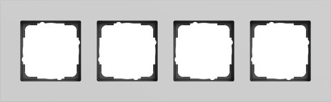 Gira Esprit cover frame aluminium grey matt (lacquered) aluminium grey matt (lacquered) — 0214405