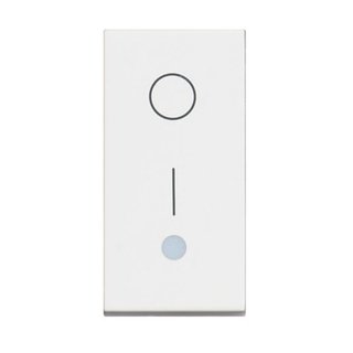 BTicino One-way switch 2P 16 AX - 250 Vac - lightable — RW4002L