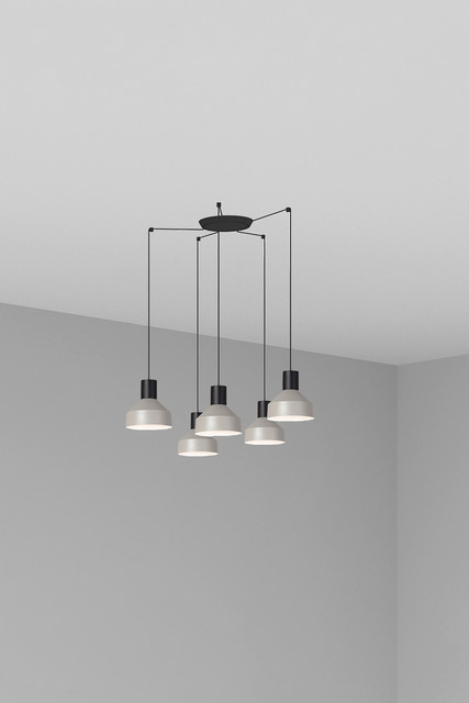 Faro Barcelona KOMBO 200 5L Grey pendant lamp — 68593-5L