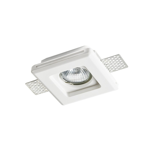 ACA Lighting SQUARE GYPSUM TRIMLESS SPOT LUMINAIRE ERIN GU10 — G90041C