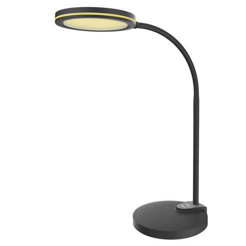 ACA Lighting DESK LAMP BLACK ABS+ SILICONE LED SMD 8W 300LM CCT 3000K-3800K-5700K IP20 — manufacturer representative image