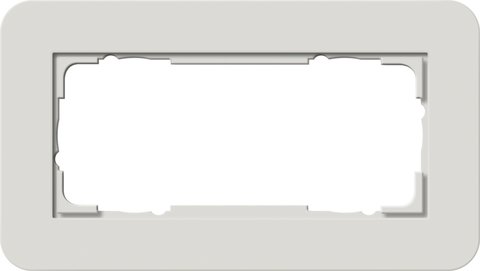 Gira E3 cover frame light grey soft touch with anthracite carrier frame light grey Soft Touch with anthracite carrier frame — 1002421