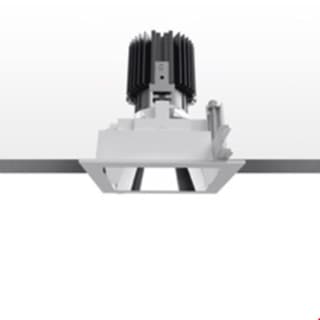 Artemide Everything 105 - Square - Trim - 23° - 2700K - Silver trim / Black deflector — M329360