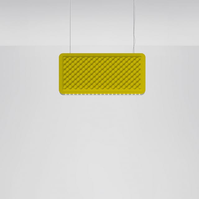 Artemide Eggboard Baffle - 800x400 - Suspension/Ceiling - Direct Sharp - 4000K - Dimmable DALI - Green — AZ11451