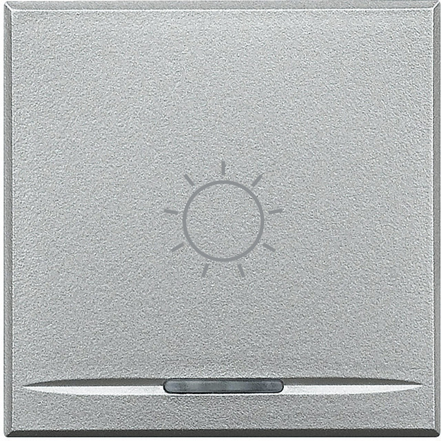 BTicino Key cover for 1 function with illuminated lens with screen printing symbol 'Light' — HC4915/2BA