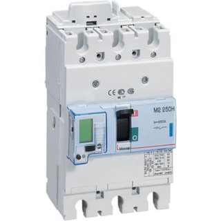 BTicino M2 250H - electronic Mccb with earth fault protection 3P - Icu= 70kA - In= 100A — T723H100T