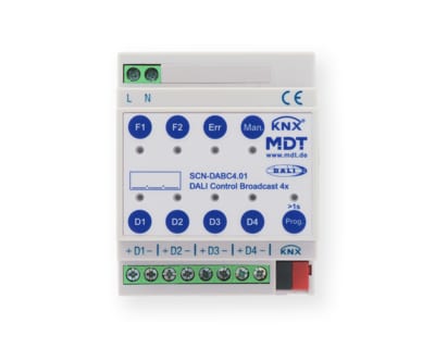 MDT Technologies Acturio - DALI Control Broadcast Gateway, 4 channel — SCN-DABC4.01