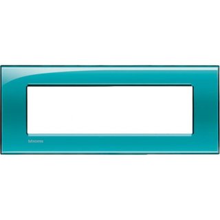 BTicino Square cover plate 7 modules - green deep — LNA4807VD