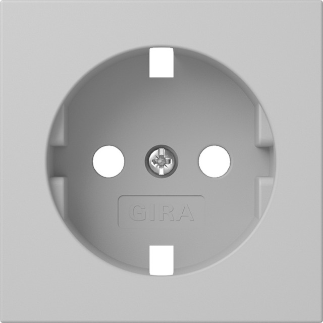 Gira sp.pt: cov. SCHUKO sock. System 55 grey m(lac.) — 4920015