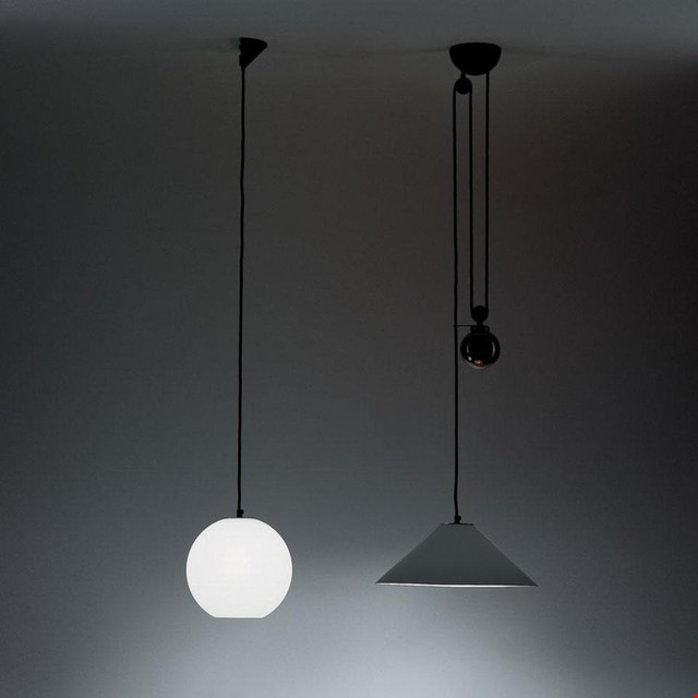 Artemide Aggregato - Suspension - Cone in metal - Anthracite grey - Ø380 — manufacturer representative image
