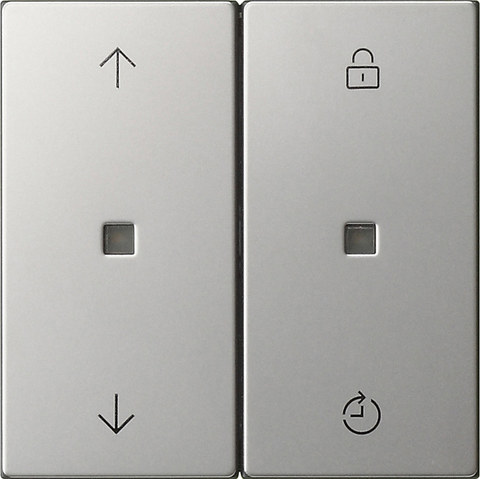 Gira S3000 op.top Memory arrows System 55 stainl.steel — manufacturer representative image