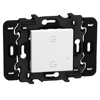 BTicino Wireless Home/Away scenario controls - 3V battery power supply - 2 modules - white — YW4570CW
