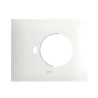 AVE NEW STYLE S44 SMART METAL PLATE, MATT WHITE COLOUR – 1 SCHUKO SOCKET + 1 CONTROL – 3 MOD. — 44PSMN902BO