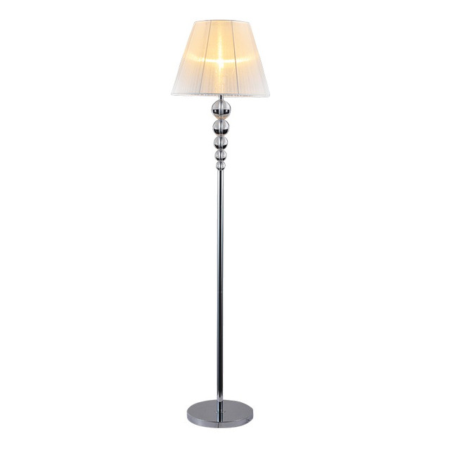 ACA Lighting FLOOR LAMP GLASS+SILVER SHADE1ΧΕ27 OLIVIA — AD477216