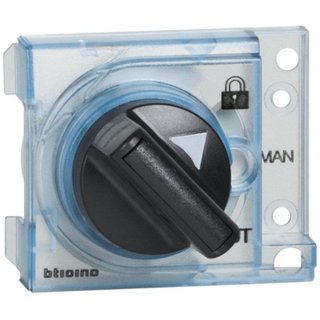 BTicino Selector with padlock block for lateral motor operator item M7M01 — M7M07