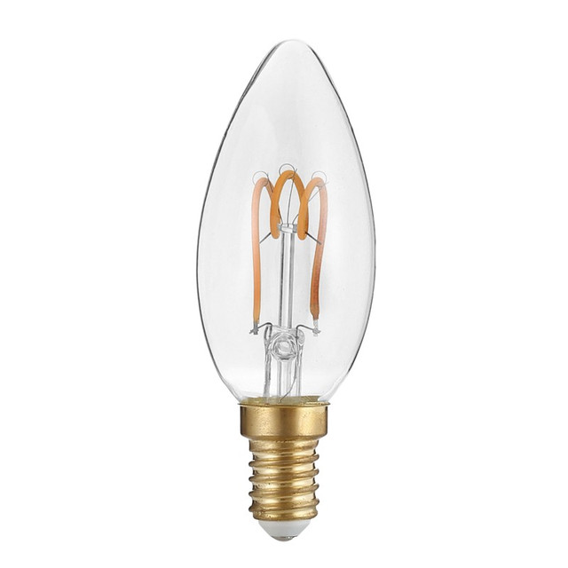 ACA Lighting LED FILAMENT E14 C35 3W 2700K 230V AC 220LM RA80 30000H 300° — DECO3SWW