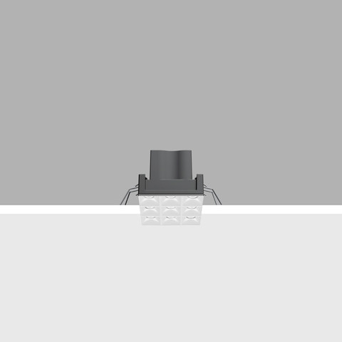 iGuzzini EJ90 — Square miniaturised recessed luminaire with 9 optical elements for LED lamps - fixed optic — manufacturer representative image