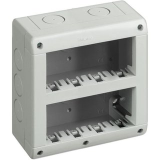 BTicino Box IP40 (base + Cover) vertical - 4+4 modules Matix — 25408V