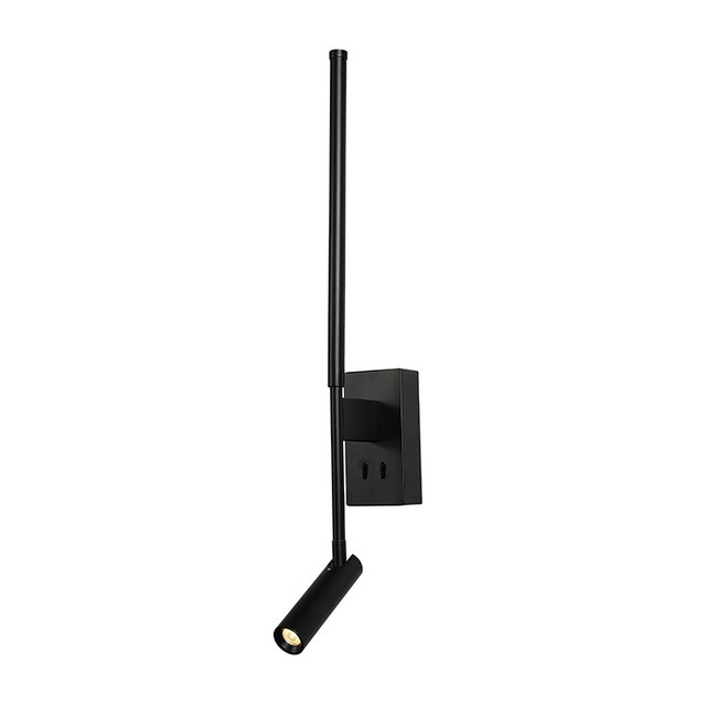 ACA Lighting "WALL LAMP LED 5W + COB 3W 700LM 3000K IP20 BLACK ALUMINIUM + ACRYLIC " — HM616LEDWBK