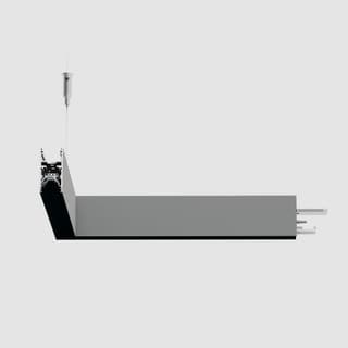 Artemide A.24 - Suspension Diffused Emission - 90° Angle (same plane) - Direct Emission - 2700K - Brushed Silver — AQ41815