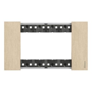 BTicino 4 modules Living Now plate — KA4804ZW