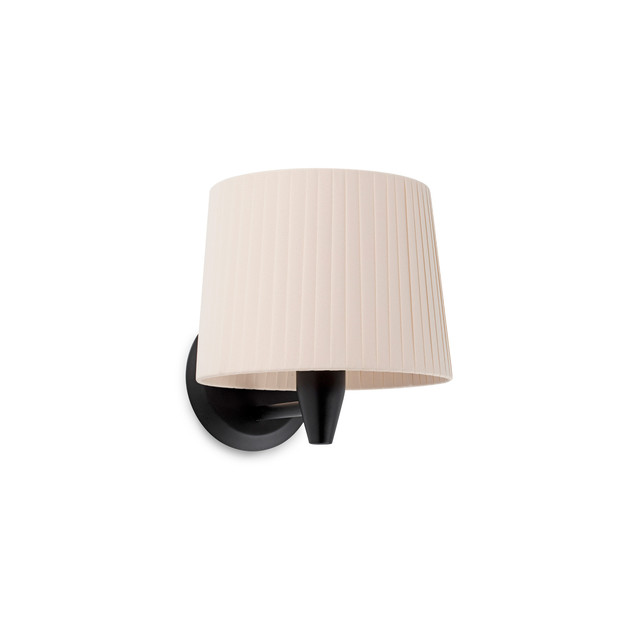 Faro Barcelona SAMBA Black/ribbon beige wall lamp — 64307-35