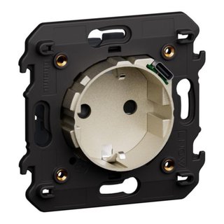BTicino German standard electric socket with integrated USB charger. — KC4141USB