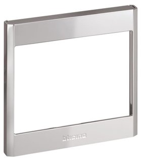 BTicino 1-module frame – Steel finish — 345205