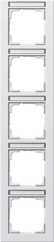Gira E2 cover frame with inscription space pure white matt pure white matt — 111522