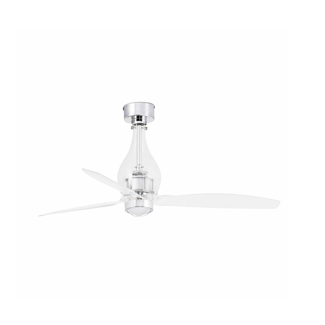 Faro Barcelona MINI ETERFAN M LED Transparent fan — 33382UL-18