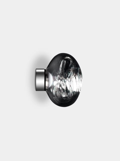 Tom Dixon Melt Mini Surface Light | Silver Polished Polycarbonate — MESS04CH-WEUM2