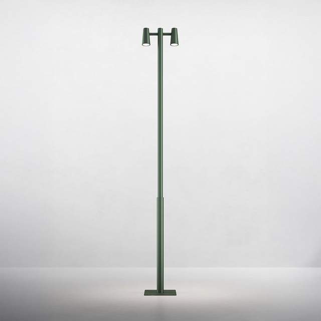 Artemide Conus - Pole 2 Heads - Black Green — manufacturer representative image