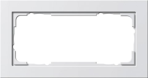 Gira E2 cover frame pure white matt pure white matt — 100222