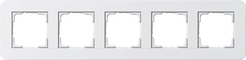 Gira E3 cover frame pure white glossy with pure white glossy carrier frame Pure white glossywith pure white glossy carrier frame — 0215410