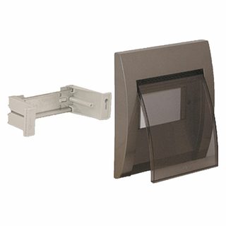 AVE Metallic grey cover with tinted flap for BL05P box – 5 modules — 53T05G
