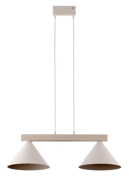 Sigma Pendant lamp DECO 2 white/drewno bielone 41819