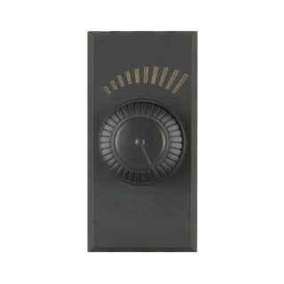 AVE UNIVERSAL DIMMER 3-120W, REGULATION WITH ROTARY POTENTIOMETER – TEKLA SERIES, TEKLA GREY COLOR MATT FINISH – 1 MOD. — 445048UR