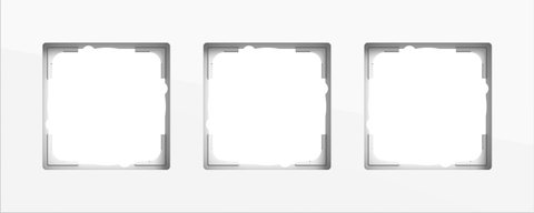 Gira Esprit cover frame aluminium pure white glossy (lacquered) aluminium pure white glossy (lacquered) — 0213403