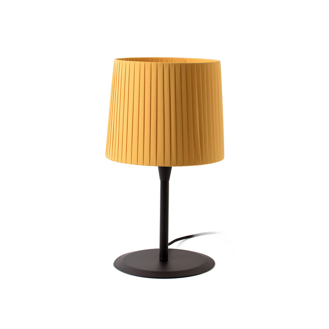 Faro Barcelona SAMBA Black/ribbon yellow table lamp — 64311-39