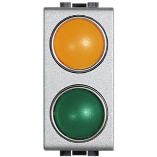 BTicino Double lamp carrier 1 orange + 1 green — NT4372AV