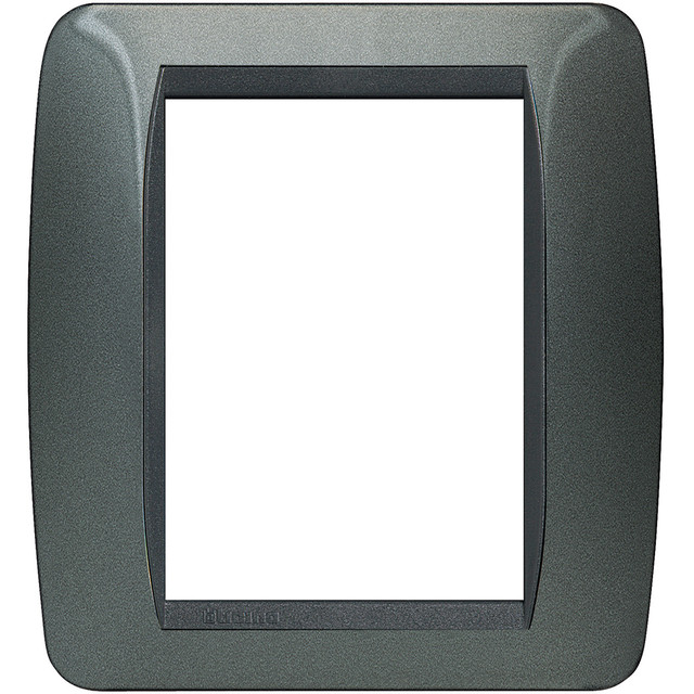 BTicino Cover plate 3+3 modules - dark steel — L4826AC