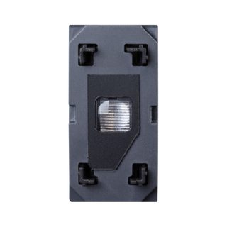 AVE AXIAL PUSHBUTTON MECHANISM FOR TEKLA, WHITEK AND ALLUMIA SERIES, 1P 10A LIGHTABLE – 1 MOD. — 445005STAS