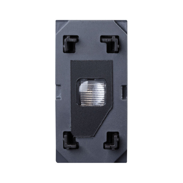 AVE AXIAL PUSHBUTTON MECHANISM FOR TEKLA, WHITEK AND ALLUMIA SERIES, 1P 10A LIGHTABLE – 1 MOD. — 445005STAS — manufacturer representative image